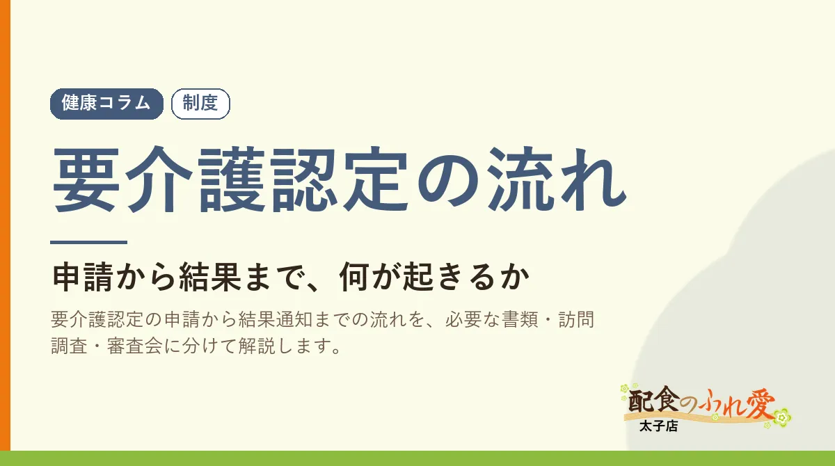 要介護認定の流れ｜配食のふれ愛 太子店 健康コラム